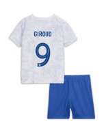 Ranska Olivier Giroud #9 Vieraspaita Lasten MM-kisat 2022 Lyhythihainen (+ shortsit)